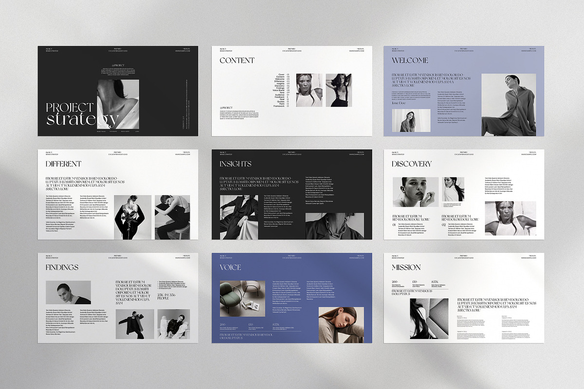 Brand Strategy Template | CANVA, a Presentation Template by evgenystudio (Photo 5 of 7)