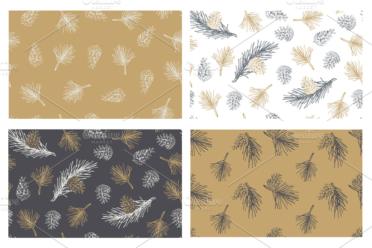 Christmas hand drawn set, a Decorative Illustration by Ekaterina (Photo 9 of 16)
