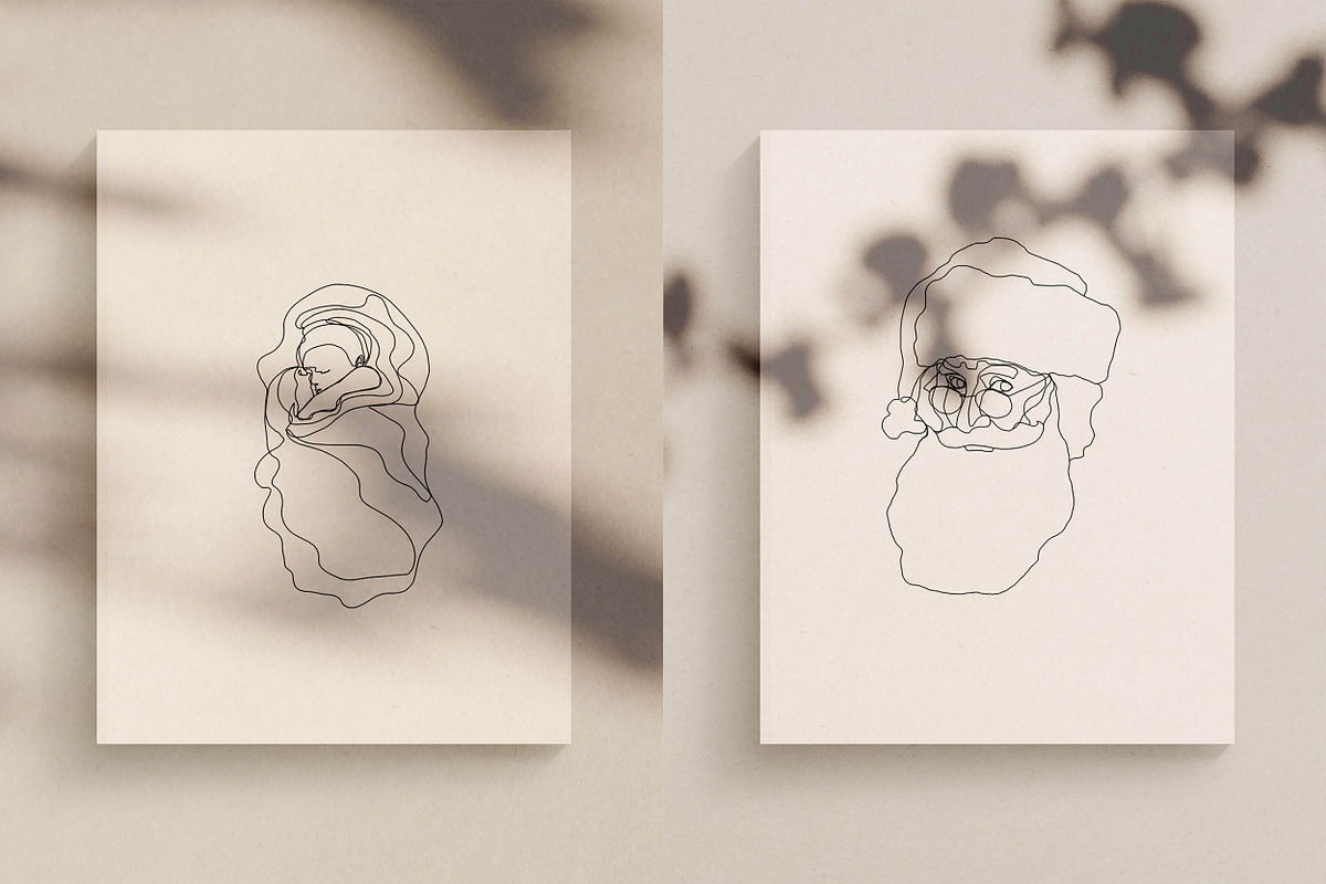 Christmas Bundle- Line Drawings, an Illustration by Whimsy Works (Photo 9 of 11)