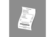 Cash Register Receipts Set. Vector, an Object Graphic by Bigmouse_art (Thumbnail 3 of 5)