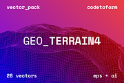 GEO_TERRAIN4 Vector Pack, a Background Graphic by codetoform (Thumbnail 1 of 9)