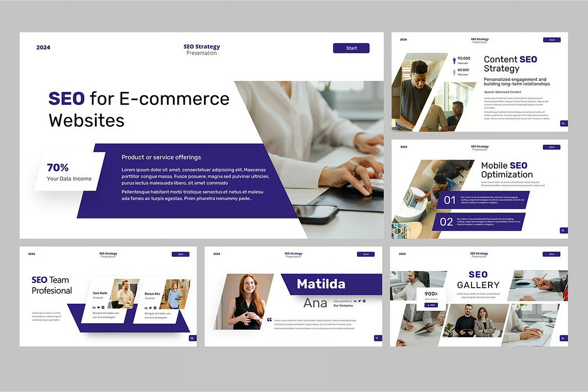 SEO Strategy Google Slides, PPoint, a Presentation Template by Fit-tee (Photo 3 of 4)