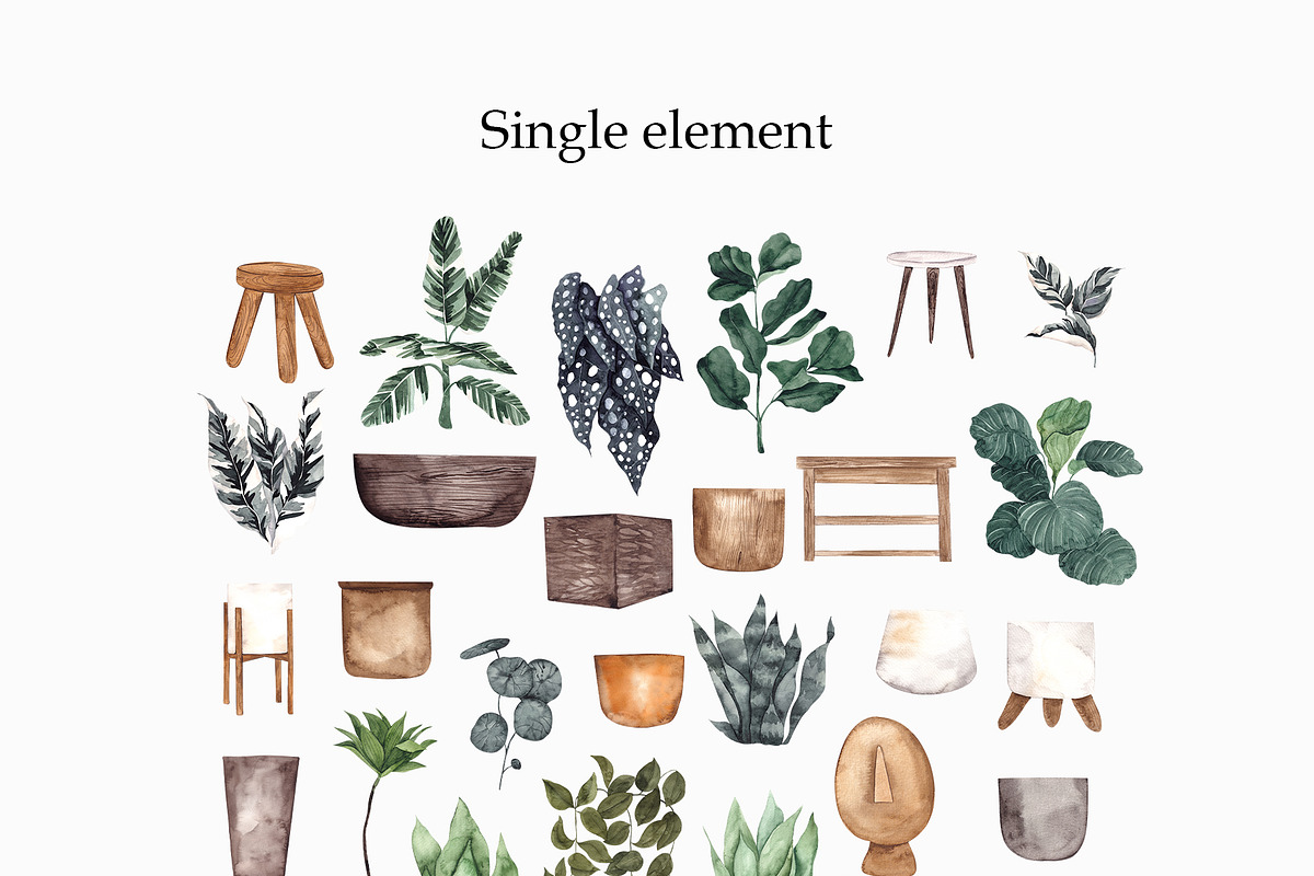 Potted Plant Pattern. Green home., a Pattern Graphic by ma_i_vi (Photo 12 of 13)