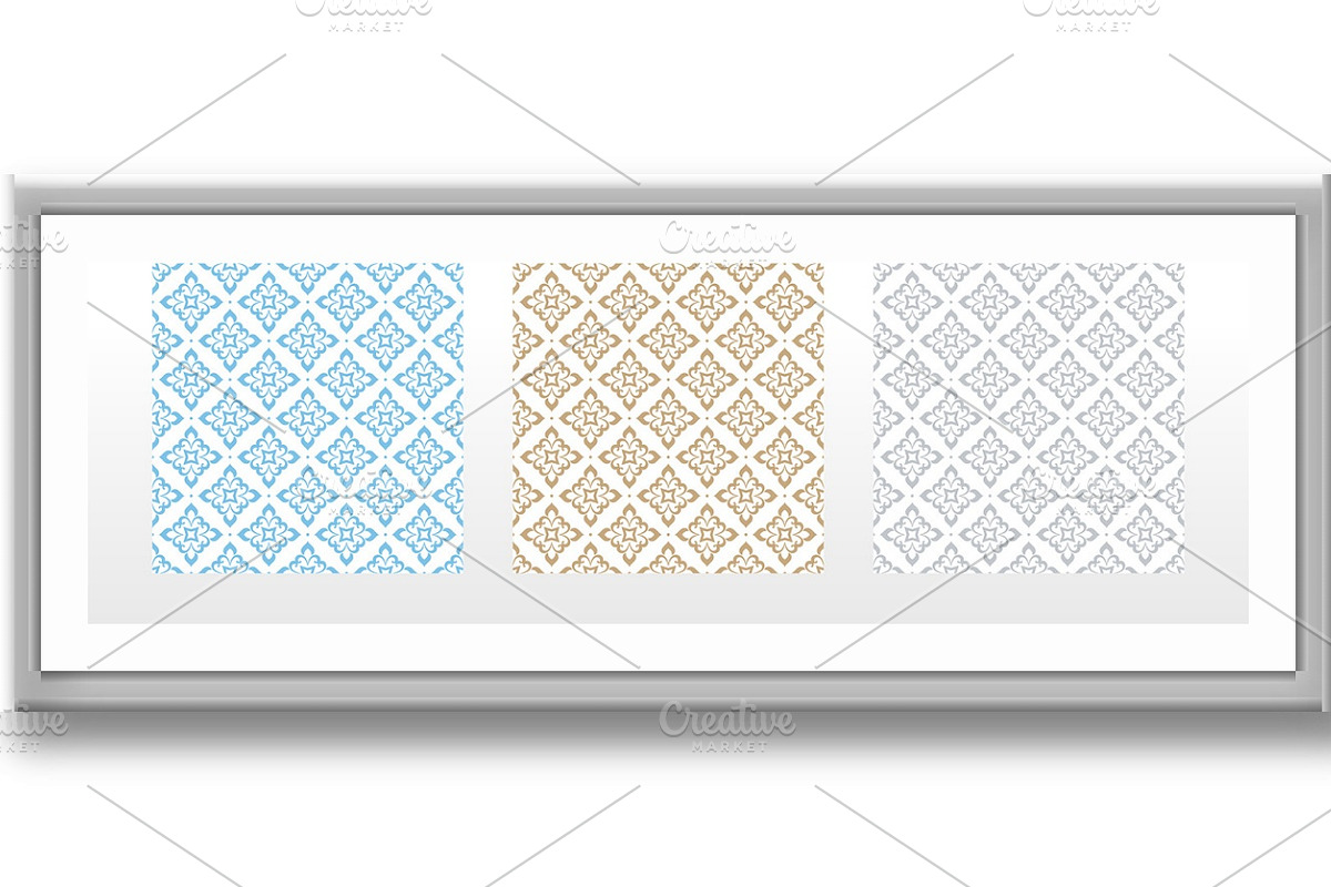 Collection of flower patterns., a Pattern Graphic by RODINA (Photo 3 of 3)