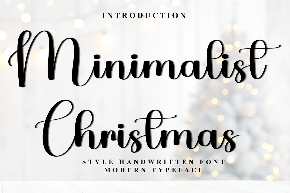 Minimalist Christmas, a Handwritten Font by InermediaSTUDIO (Photo 1 of 8)