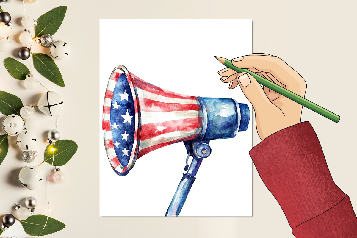 4th of July Sublimation Clipart, a Seasonal Illustration by CitraGraphics (Photo 5 of 6)