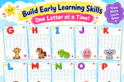 Alphabet Tracing Workbook A to Z, an Education Illustration by Mohammad Sarfaraz (Thumbnail 9 of 13)