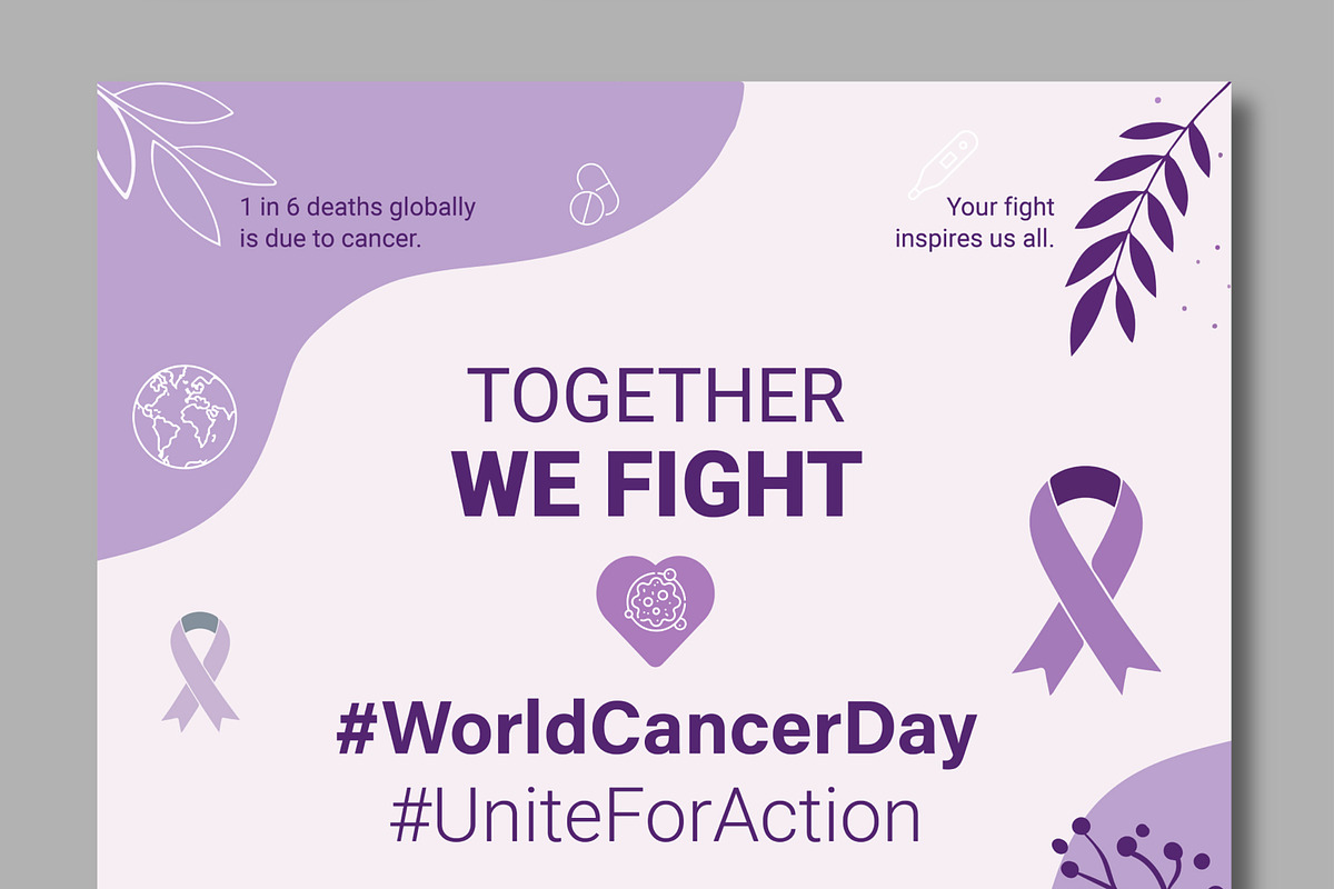 World Cancer Awareness 2025, an UI Kit Template by MightyDesign (Photo 3 of 7)