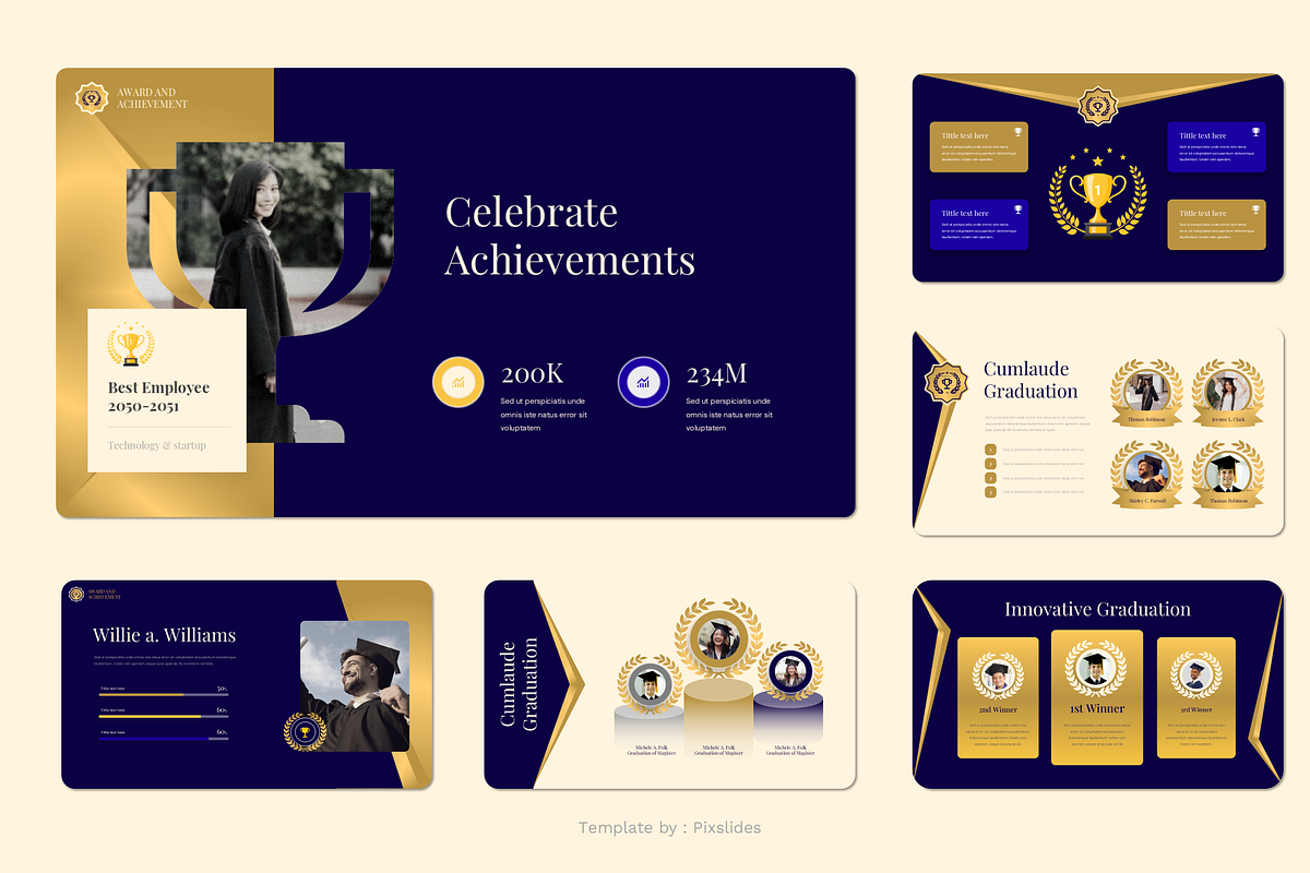 Awards and Achievement PowerPoint preview 2