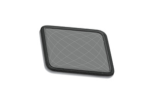 Rhombus Embroidered Patch 3D Model