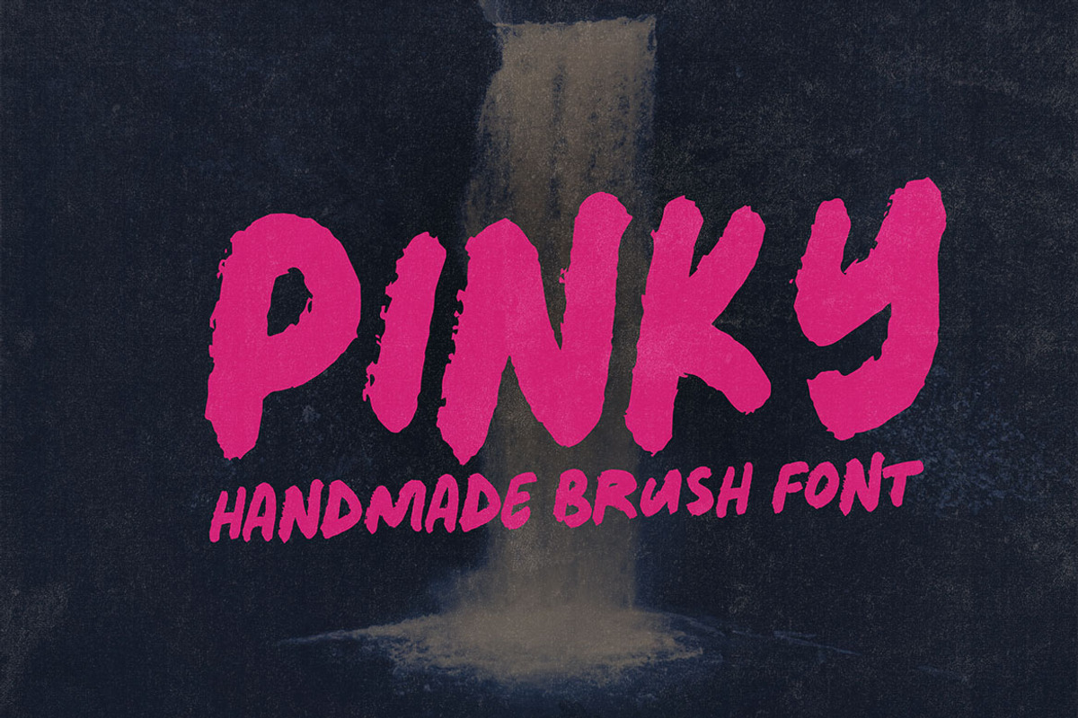 Pinky - Bold Handwritten Font, a Sans Serif Font by Cruzine (Photo 6 of 6)