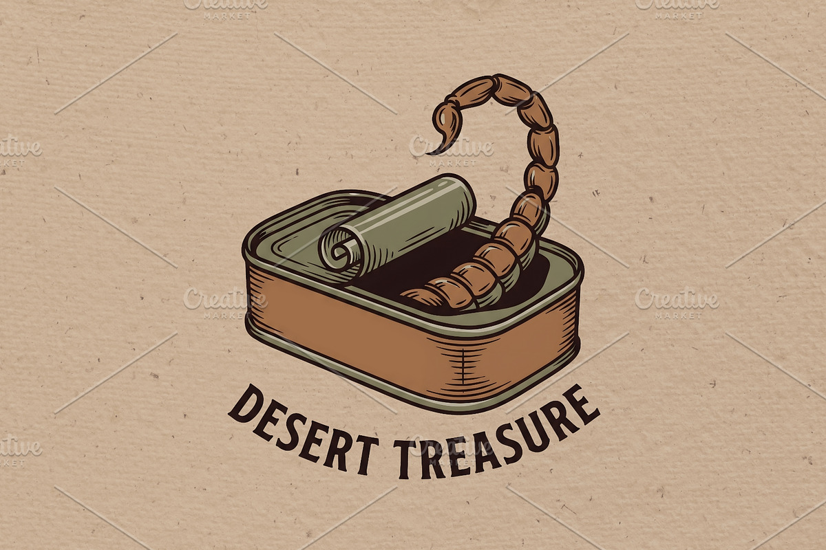 Desert Treasure, an Animal Illustration by Vectorlina (Photo 1 of 4)
