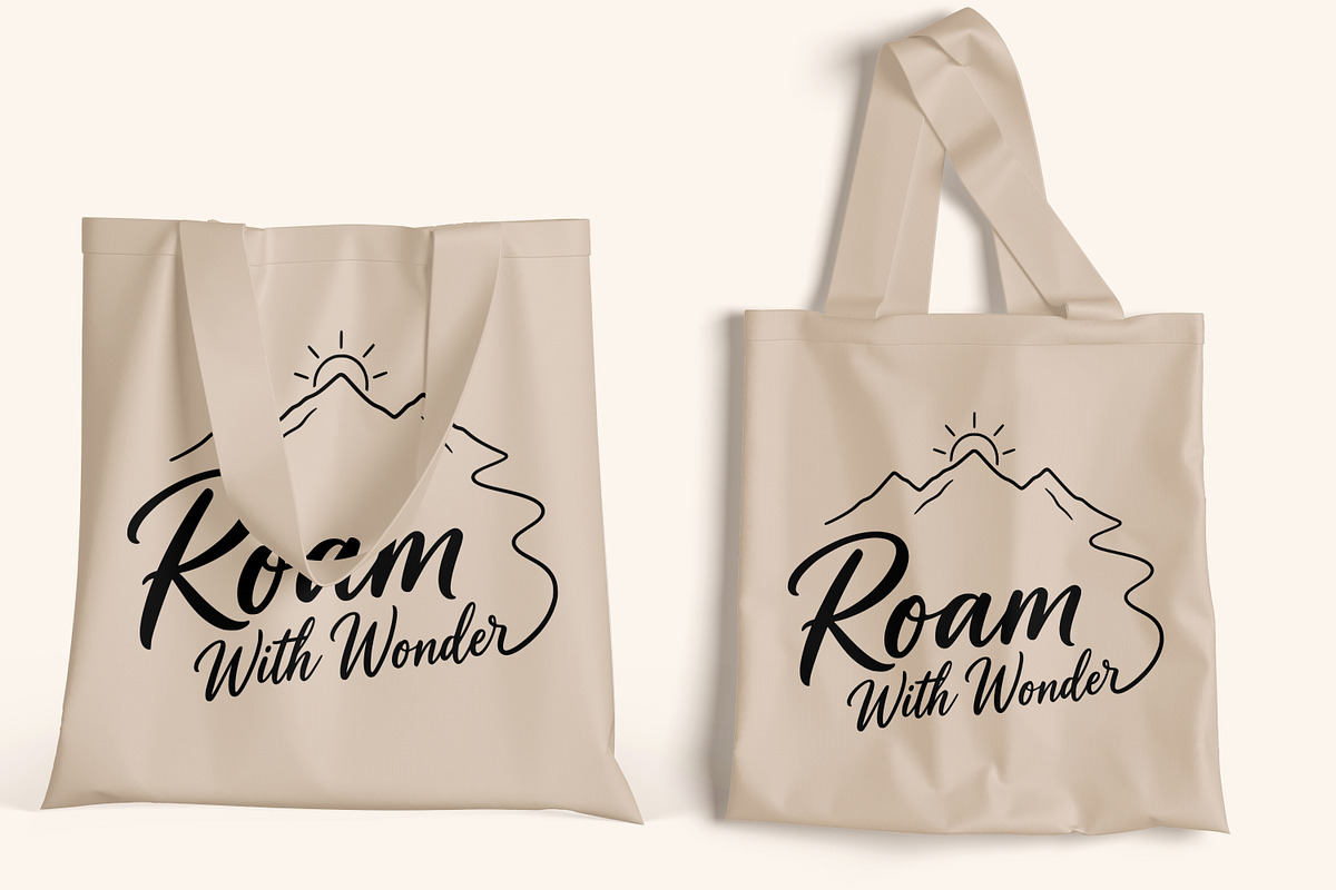 Roam With Wonder Mountain Line Art, an Object Illustration by Ghagra (Photo 6 of 7)