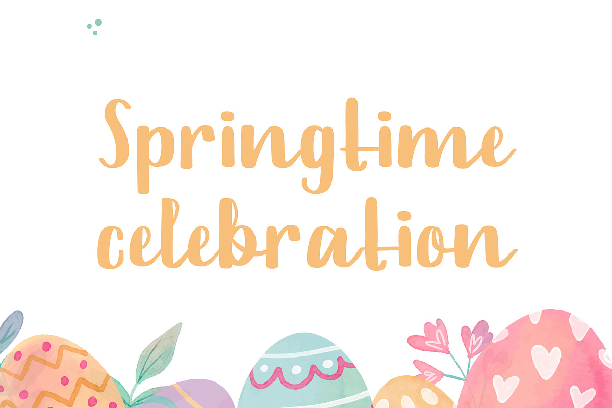 Happy Easter - Bunny Easter Theme, a Handwritten Font by TrimStudio (Photo 3 of 7)