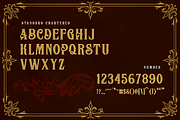 BASHOPE VINTAGE FONT, a Blackletter Font by dansdesign (Thumbnail 2 of 7)