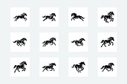 60 Horse Silhouette Logo Bundle, a Branding & Logo Template by Vectorium Studio (Thumbnail 10 of 11)