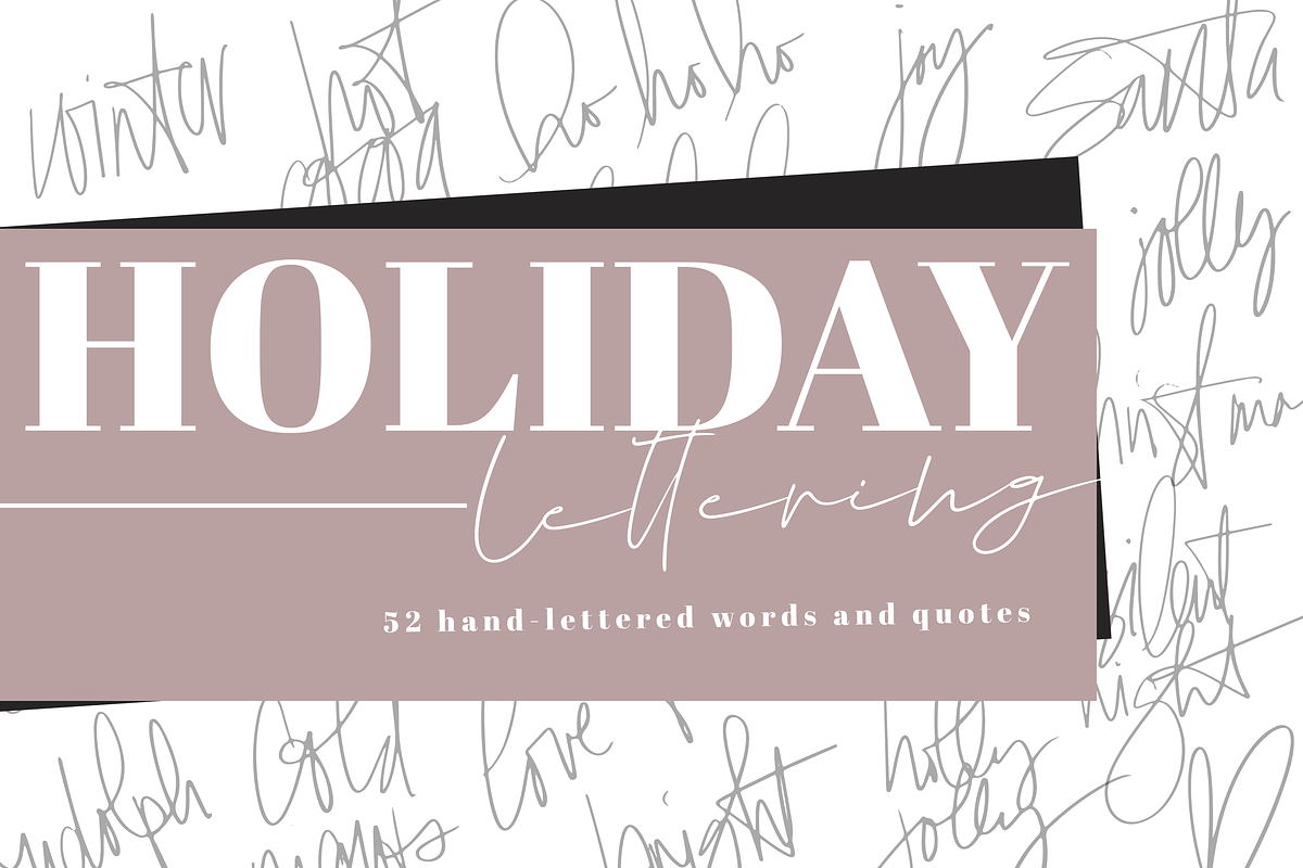 Christmas Phrases - Overlays Font