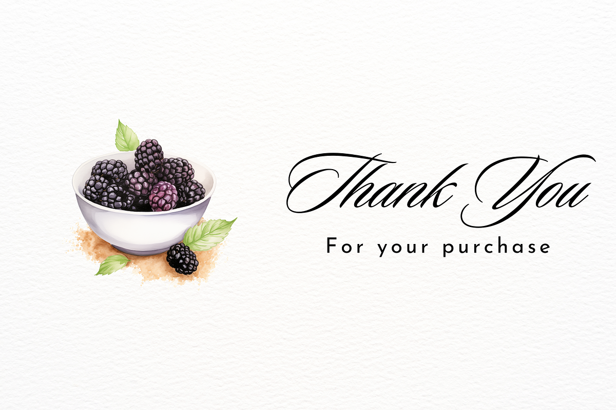 Blackberry Theme Clipart, a Food Illustration by New-School-Wave (Photo 5 of 5)