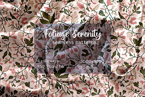 Foliage Serenity Seamless Pattern