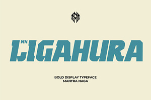MN Ligahura - Bold Display Typeface, a Sans Serif Font by Mantra Naga