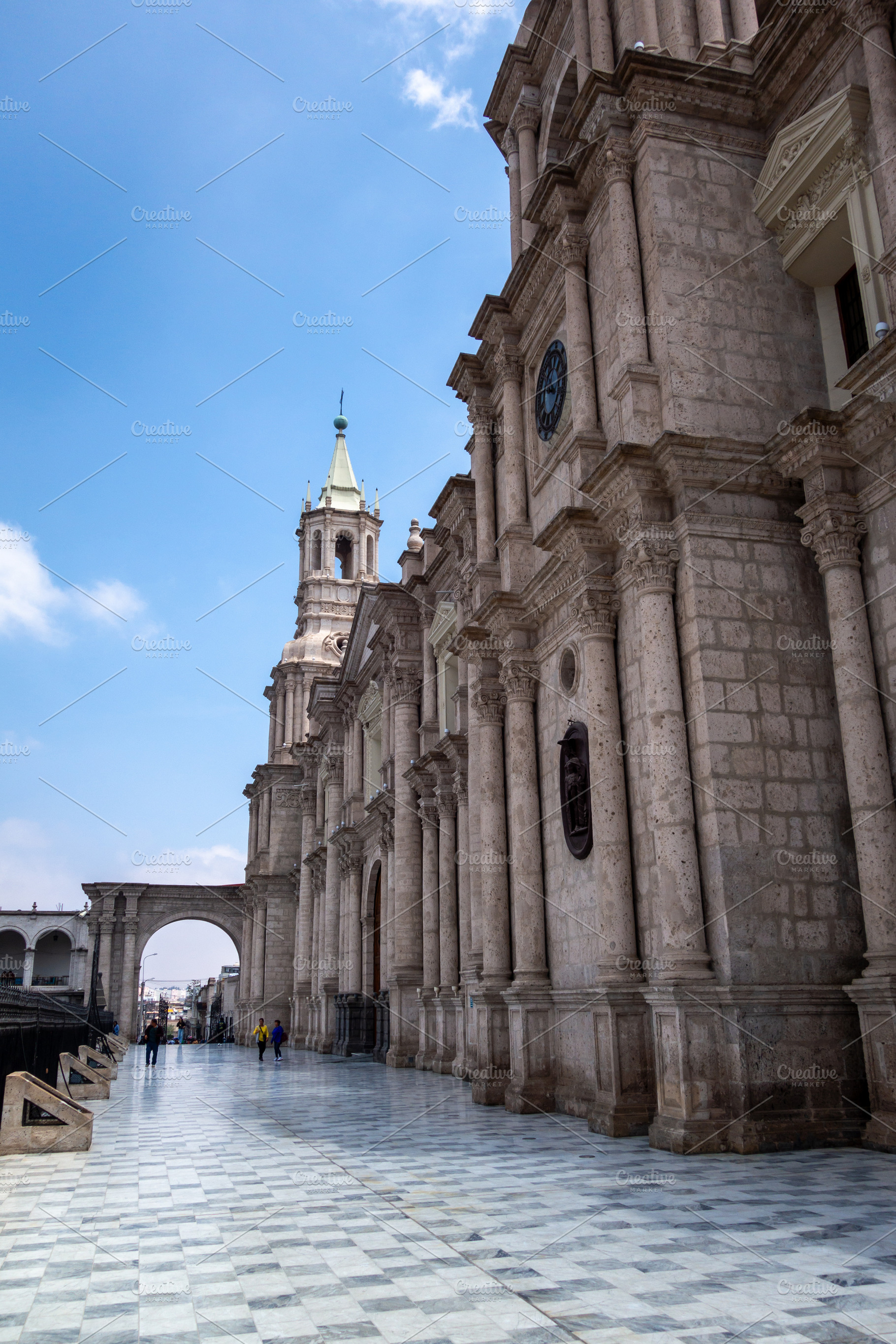 Basilica Cathedral of Arequipa and Plaza de Armas in Peru, an Architecture Photo by GoodGoods