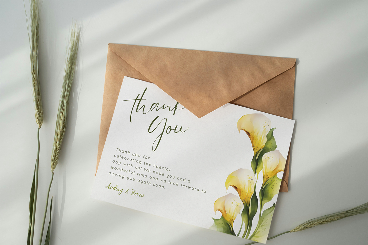 Wedding Template Bundle Calla Lilies, an Invitation Template by MarryMeMoments (Photo 7 of 8)