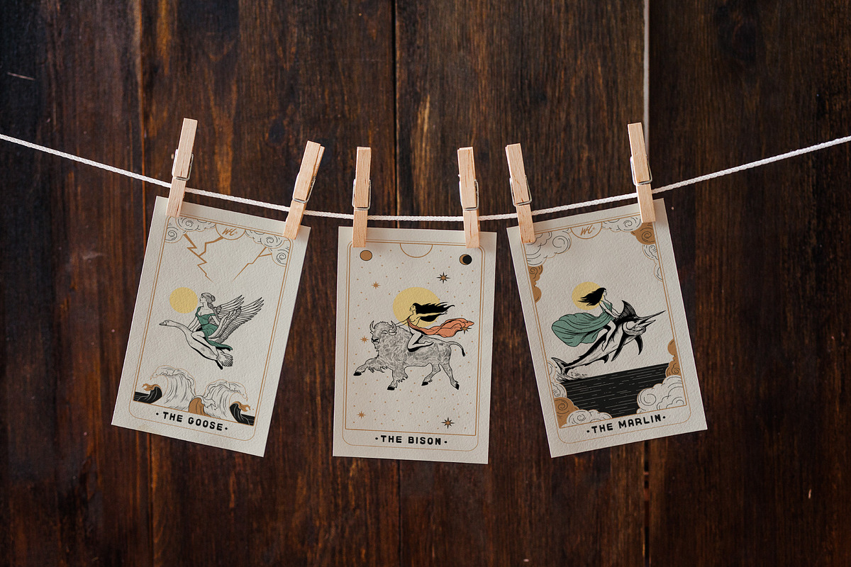 Moon Goddess Spirit Animal Bundle, an Illustration by Wanderlust Heart Branding (Photo 5 of 8)