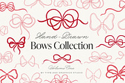 Hand-Drawn Bows Collection - Vol 01, an Object Graphic by Type and Graphics Studio (Thumbnail 1 of 16)