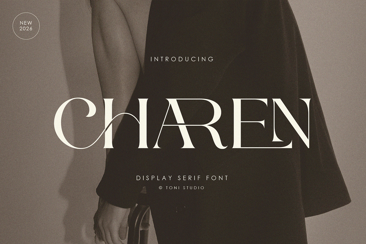 CHAREN || a modern display serif, a Serif Font by ToniStudio (Photo 1 of 9)