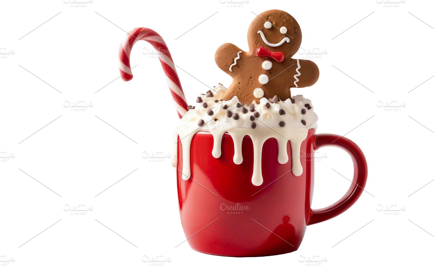 christmas mug, hot chocolate, a Food & Drink Photo by itakdalee