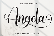 Angela | Script Font