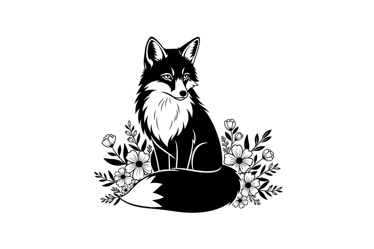 Cute Fox Silhouette Bundle, an Illustration by Designs_River (Photo 3 of 31)