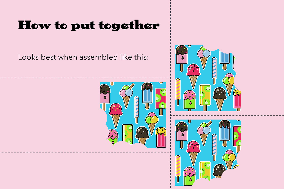 Ice Cream Pattern, a Pattern Graphic by koberstein (Photo 3 of 3)