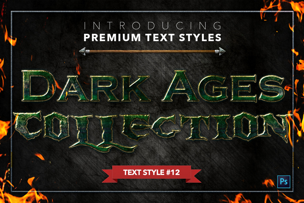 Dark Ages #1 - Text Styles, a Layer Style Add-On by Jonas Stensgaard (Photo 13 of 18)