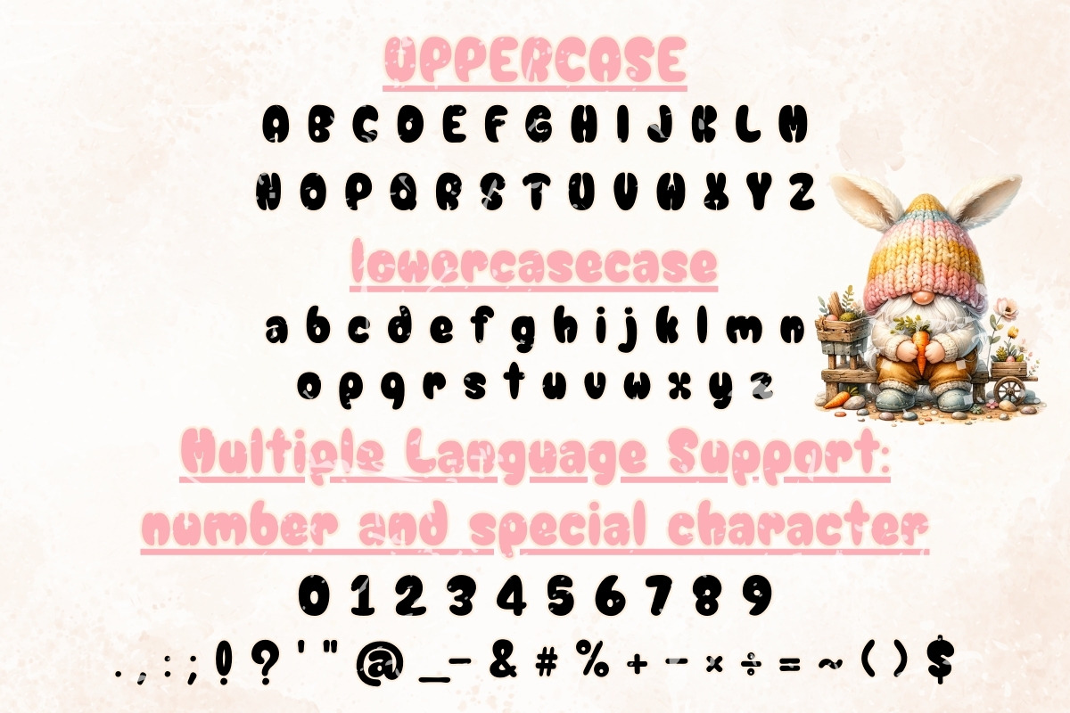 Smiley Bunny - Handwriting, a Handwritten Font by Charmingbear59.design (Photo 5 of 5)