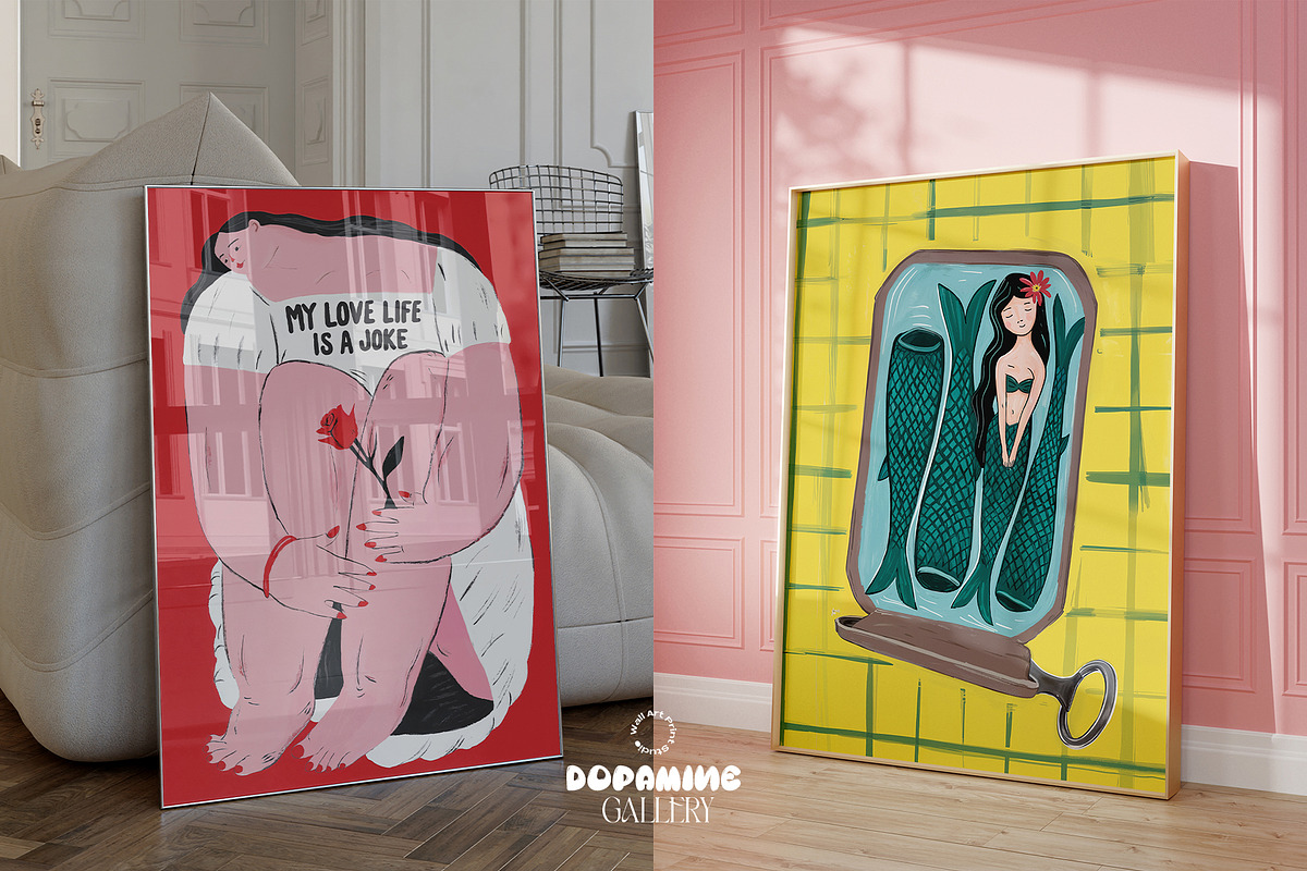 Dopamine Gallery – 100 Poster Bundle, a Graphic by Wall Art Print Studio (Photo 29 of 55)