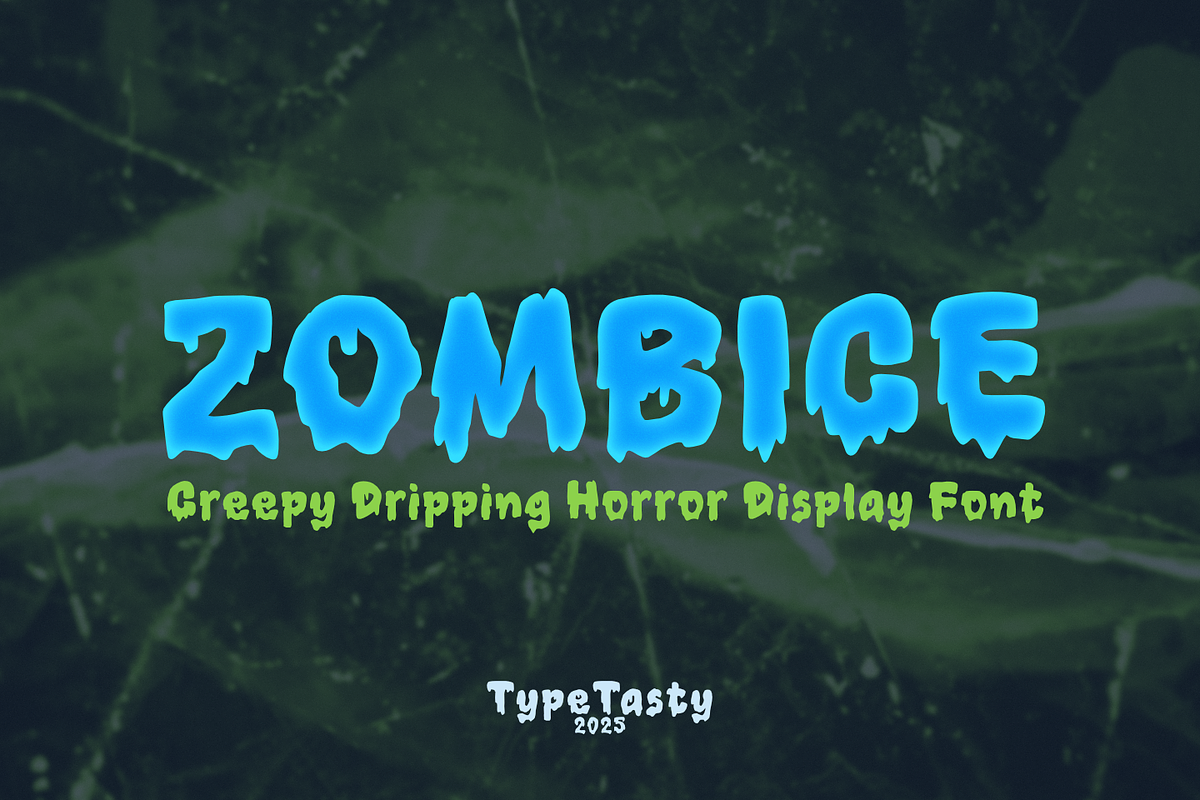 Zombice – Creepy Horror Font, a Font by TypeTasty Font (Photo 1 of 10)