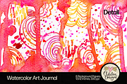 Watercolor Art Journal Backgrounds, a Texture Graphic by Clikchic Designs (Thumbnail 7 of 10)