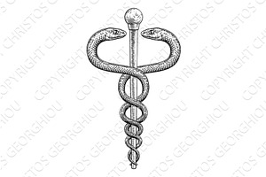 Caduceus Vintage Doctor Medical