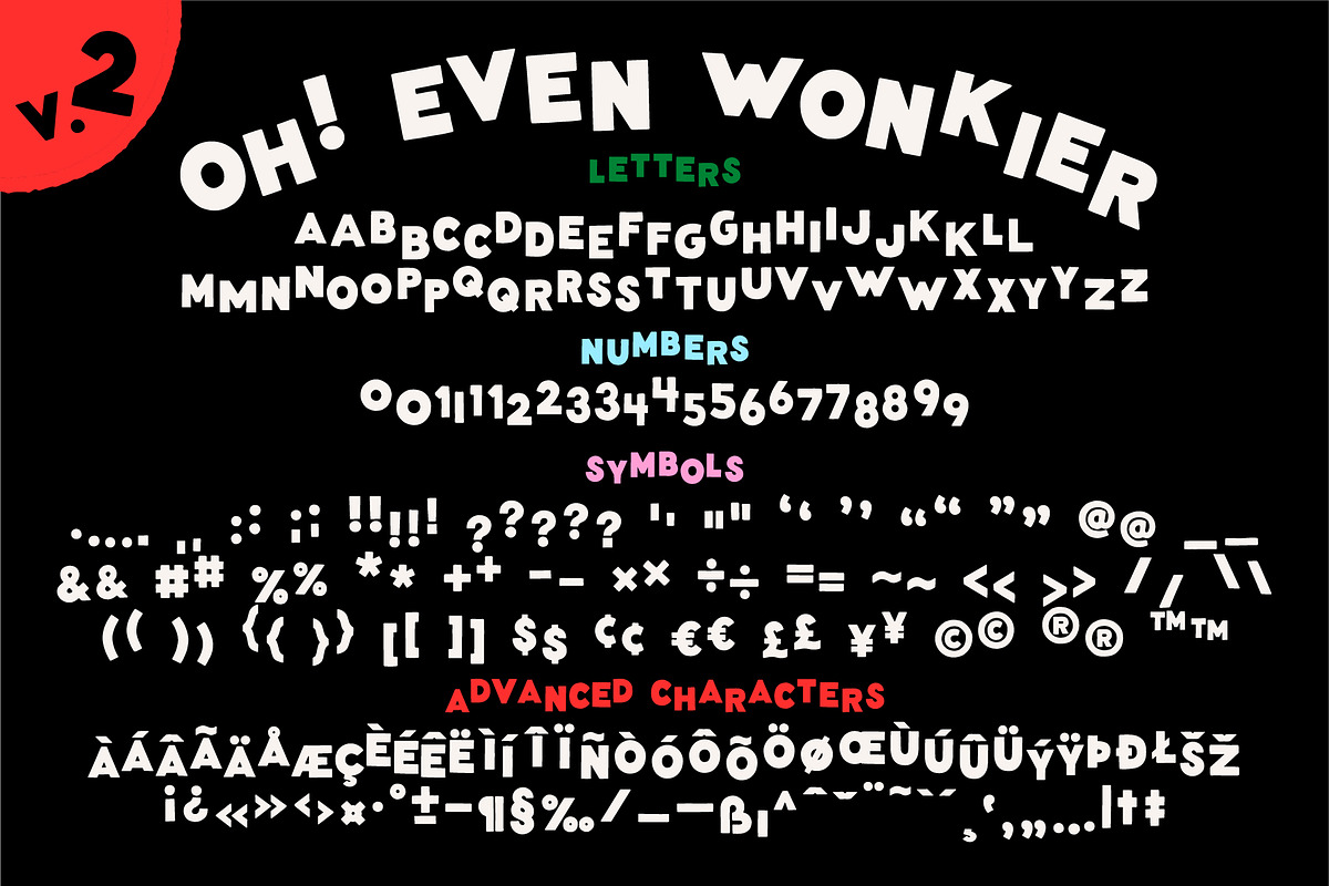 Wonky Font! A Clean & Blocky Font, a Sans Serif Font by Meg Lewis Fun House (Photo 6 of 11)