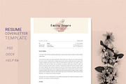 Water Color CV-Resume Tempalate *C, a Resume Template by Showy68 Template (Thumbnail 3 of 3)