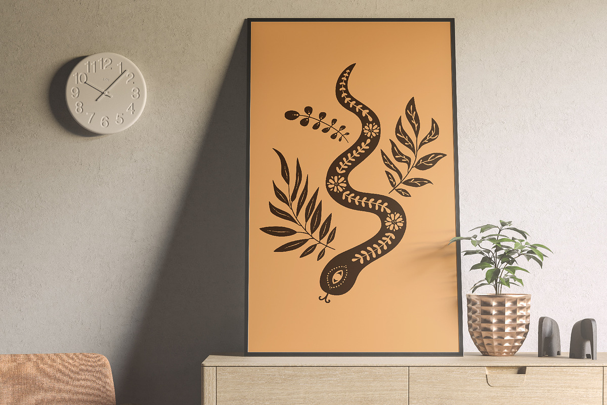 Lady Autumn. Vector feminine mystery, an Object Graphic by anna khramtsova (Photo 9 of 14)