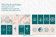 Instagram templates in Yoga style, a Social Media Template by Tatyana_Zenartist (Thumbnail 2 of 6)