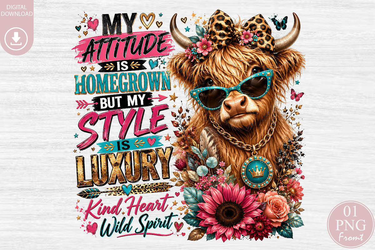 My Attitude Is Homegrown PNG, a Person Illustration by Rose Art (Photo 1 of 4)