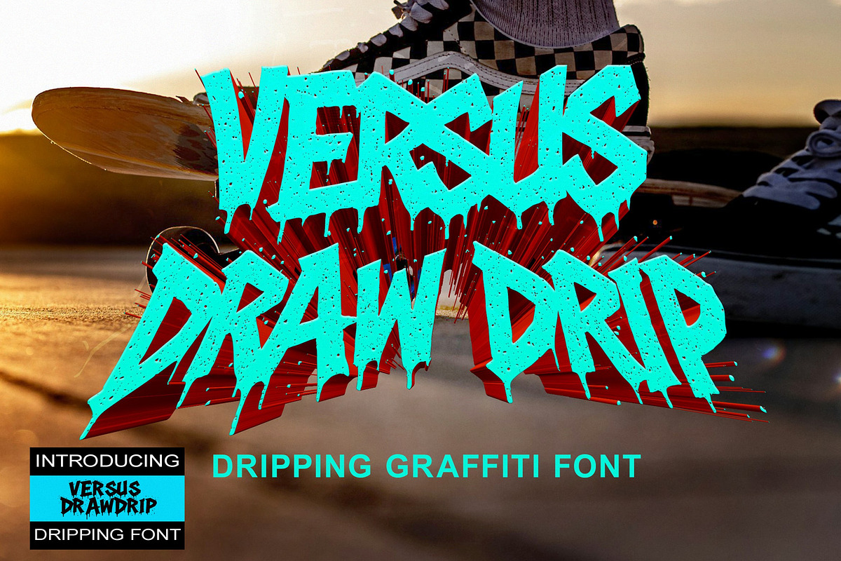 Dripping Graffiti Font, a Script Font by Art StoreID (Photo 9 of 12)