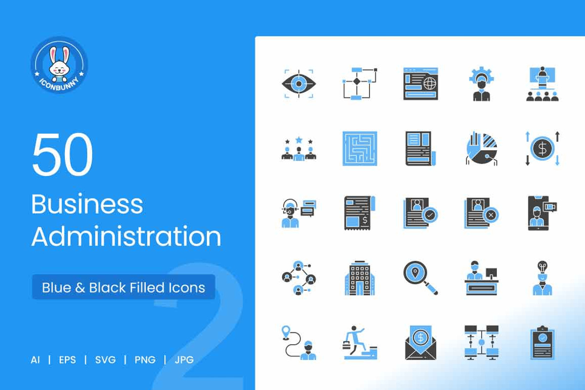 Business Administration Blue & Black, an Icon by IconBunny (Photo 1 of 2)