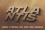 Atlantis - Vintage Style Font, a Font by JumboDesign (Thumbnail 4 of 5)