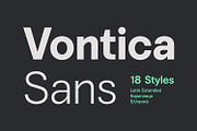 Vontica Sans Font Family, a Sans Serif Font by Asenbayu (Thumbnail 1 of 15)