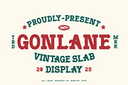 Gonlane - Vintage Slab Display, a Slab Serif Font by Bentype Studio (Thumbnail 1 of 6)