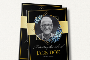 Funeral Program Template Set I Canva